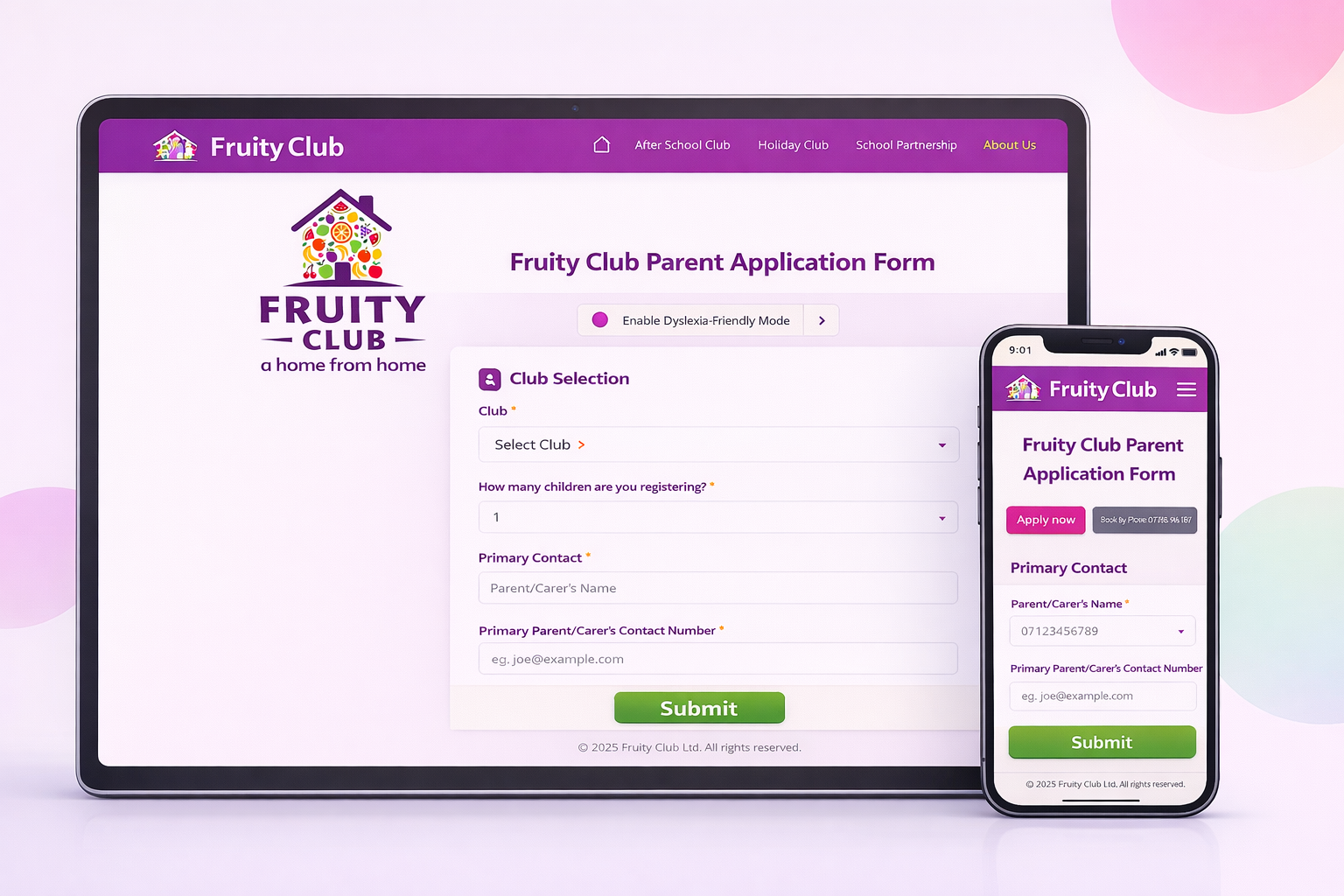 Fruity Club staff recruitment system