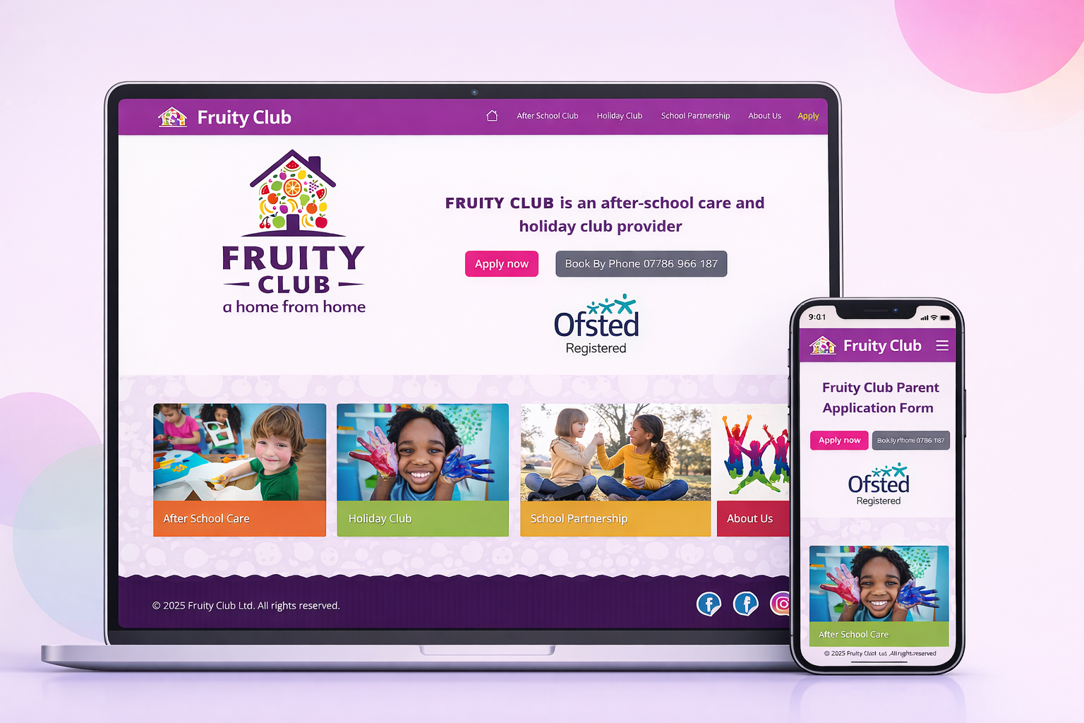 Fruity Club childcare management platform