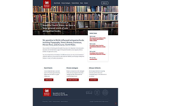 Madoc Books e-commerce catalogue