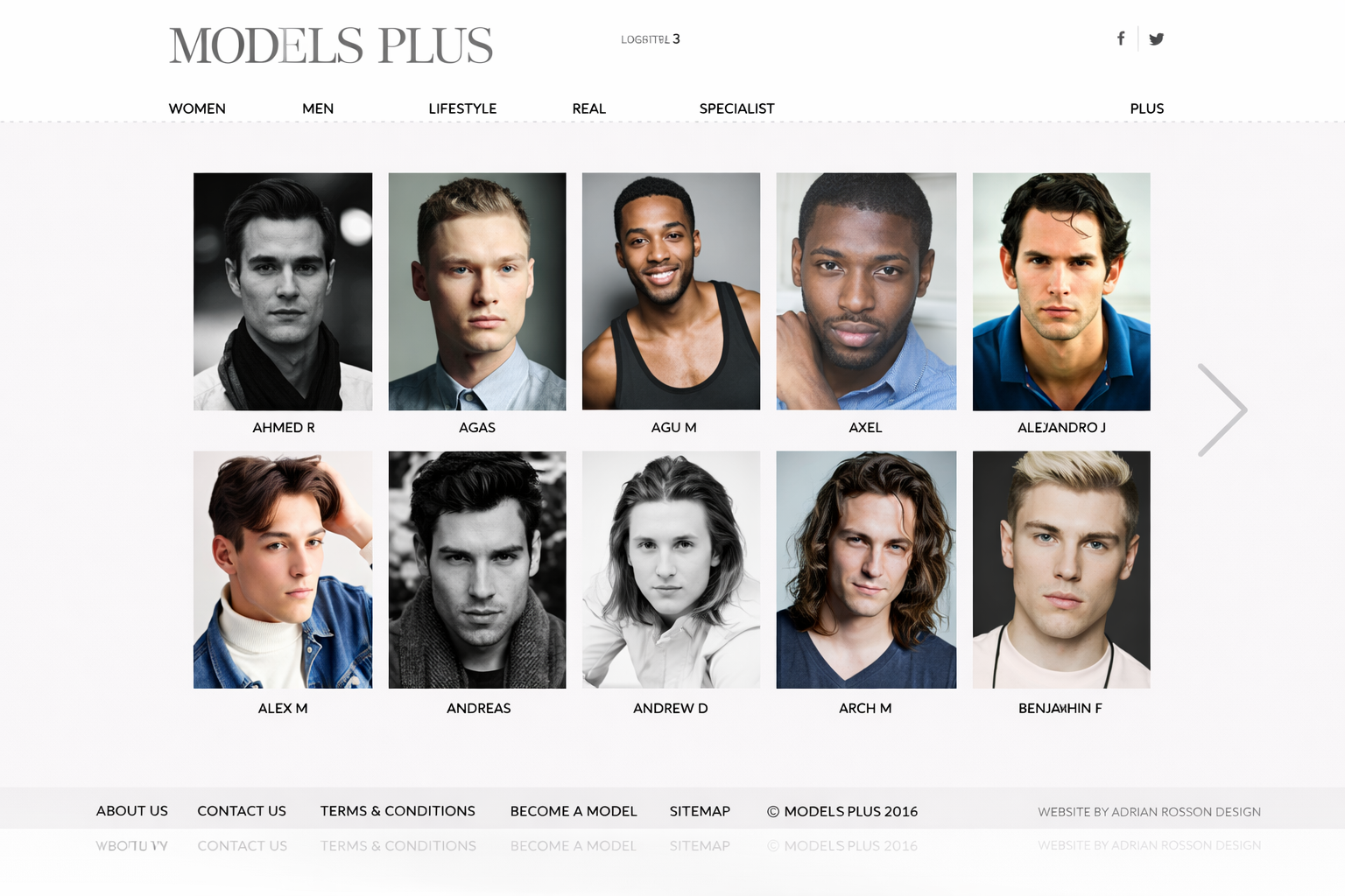 Models Plus portfolio showcase