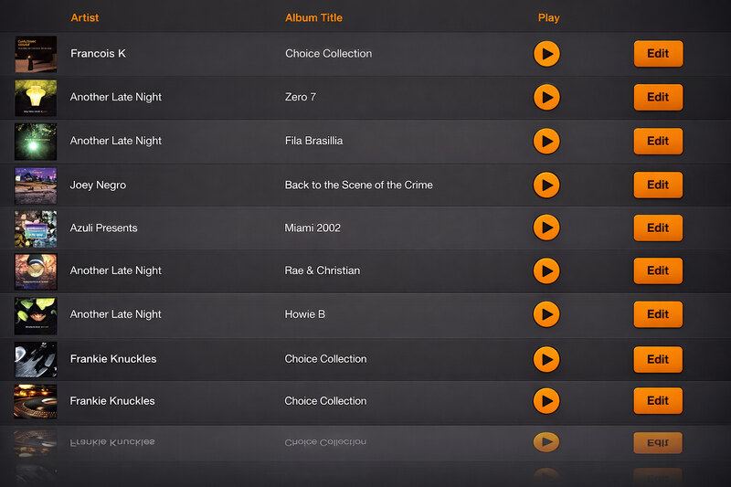 Azuli Records back-end catalogue system