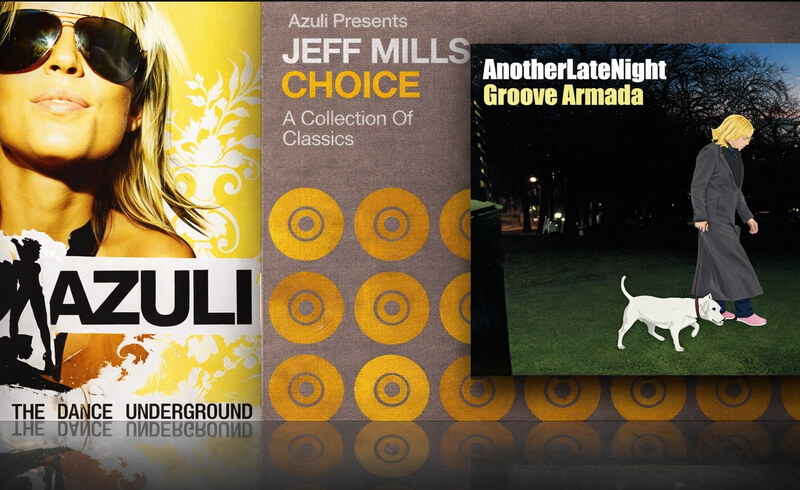 Album covers from the Azuli Records catalogue