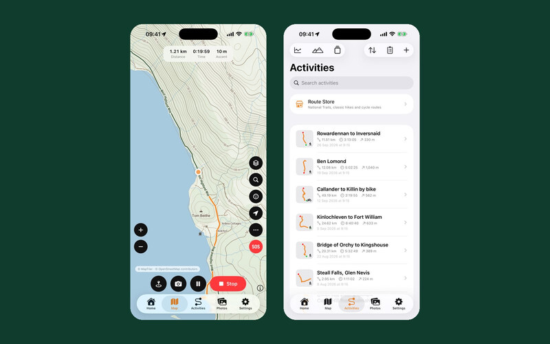 Every outing recorded and easy to find