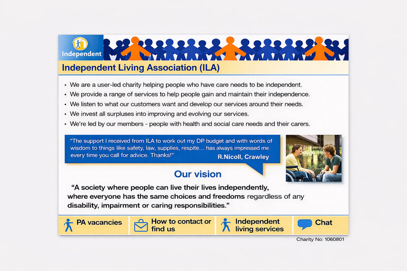 Independent Lives content management system