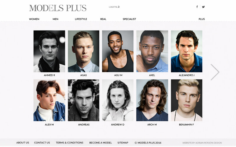 Models Plus portfolio showcase