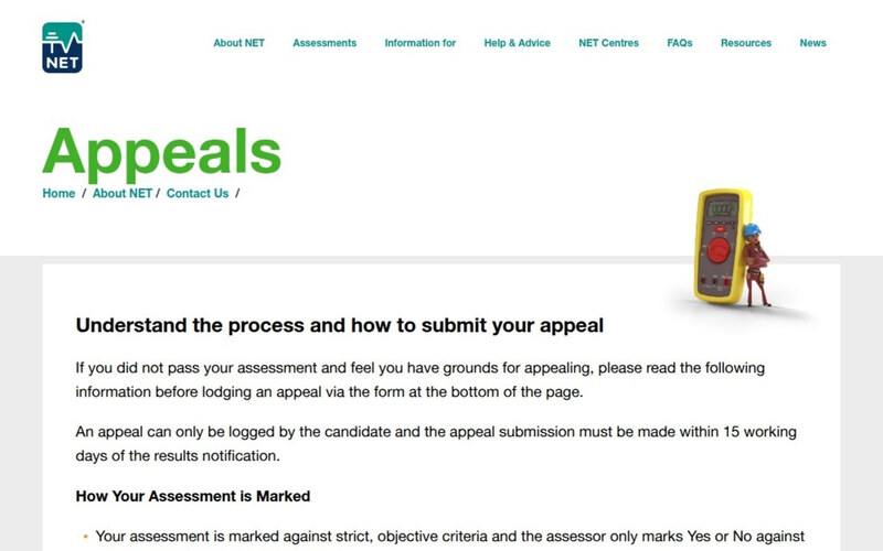 The appeals process and submission form