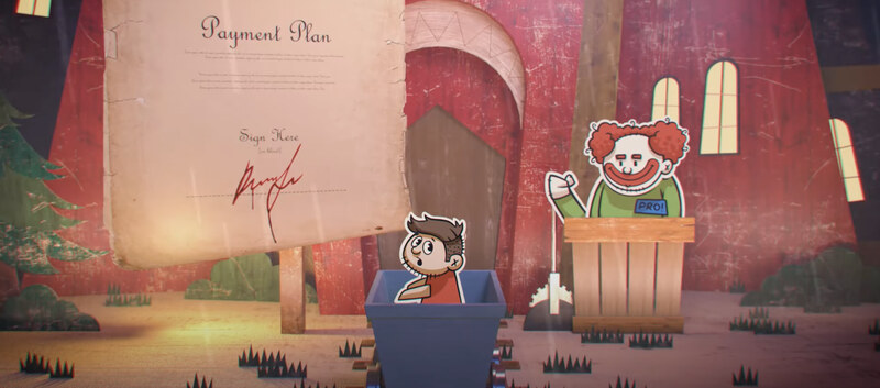 A cartoon from the Rogue Trainers campaign about dubious training certificates