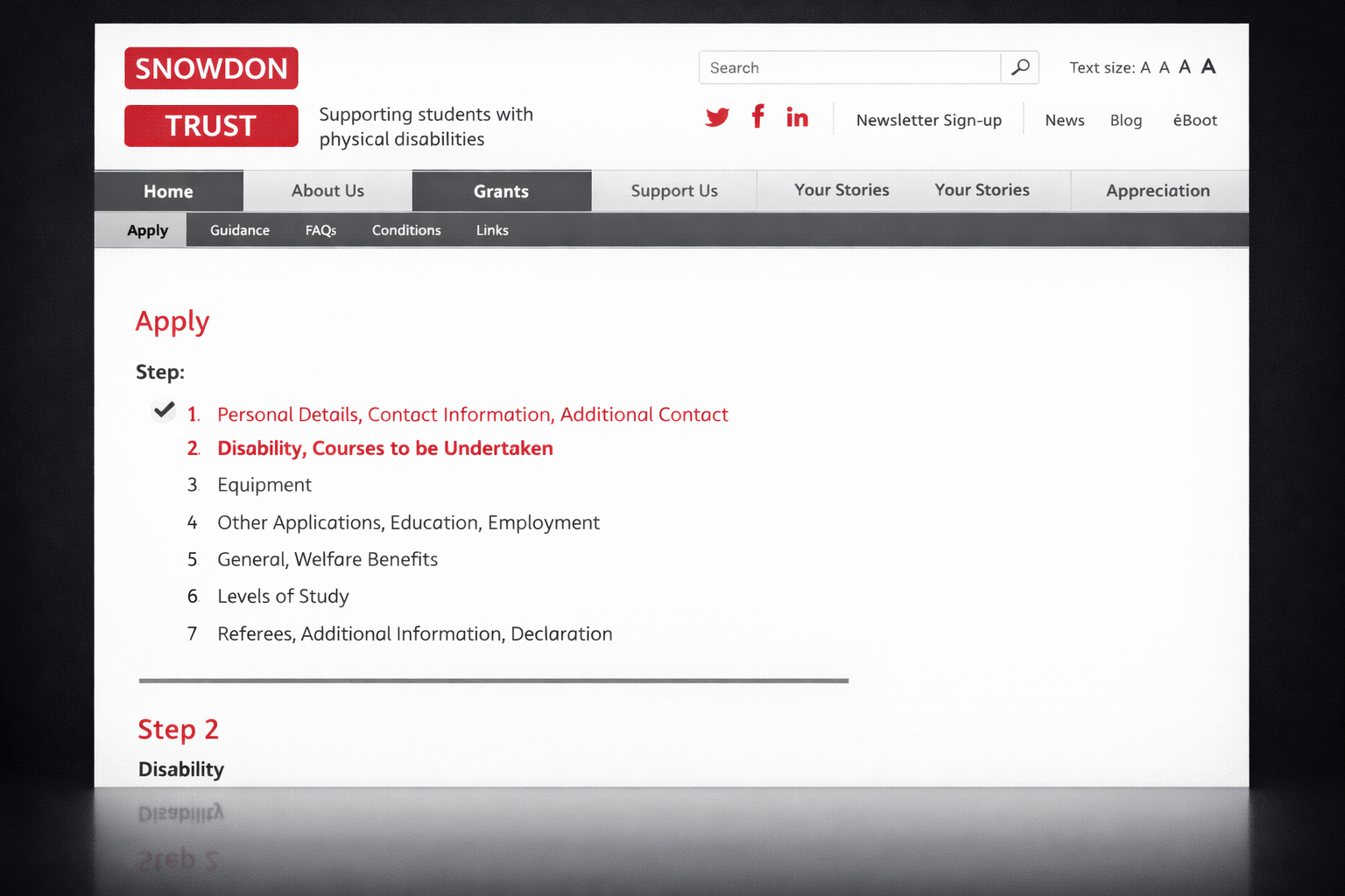 نظام المنح سهل الوصول لـ Snowdon Trust